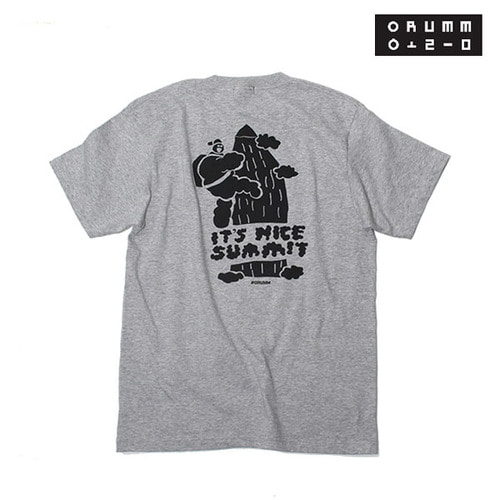 [오름] ORUMM 나이스 써밋 그레이 반팔 티셔츠