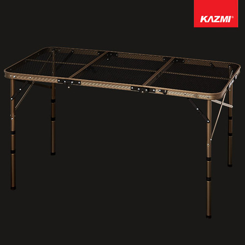 [카즈미] KAZMI 아이언메쉬 3폴딩 테이블