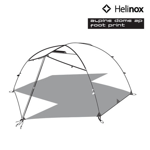 [헬리녹스] Helinox 알파인돔 2p 풋프린트(블랙)